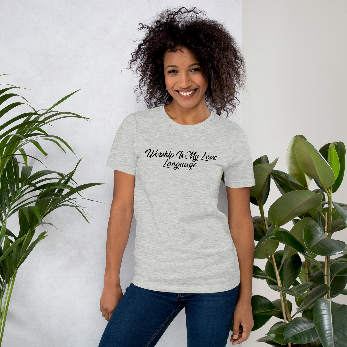 Worship Is My Love Language T-Shirt Black Lettering