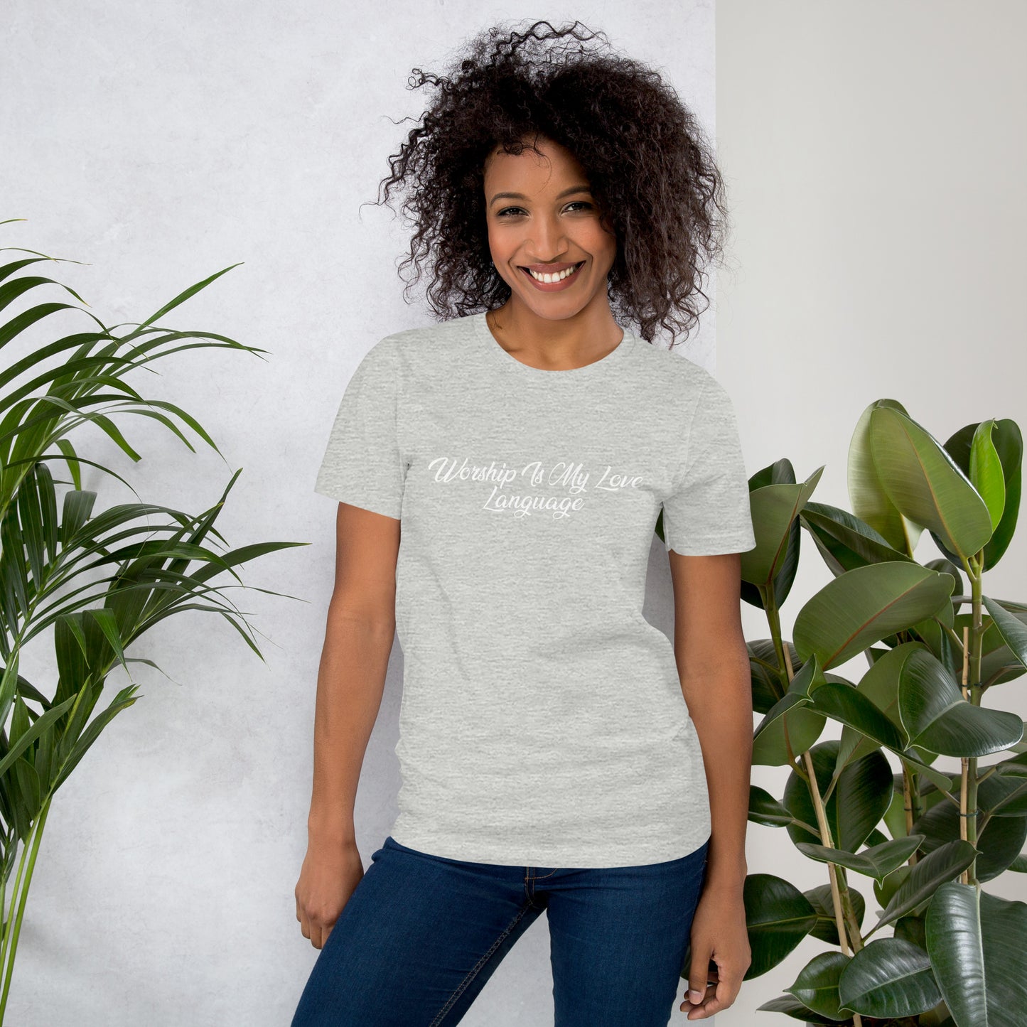 Worship Is My Love Language T-Shirt White Lettering