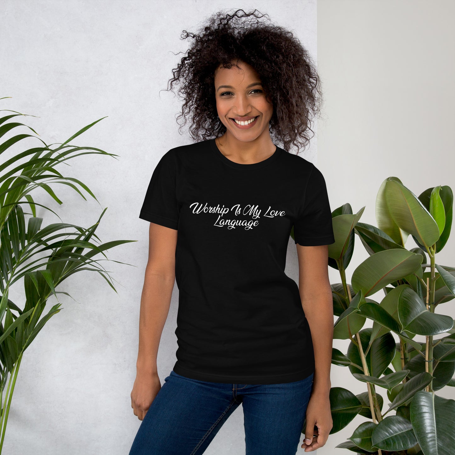 Worship Is My Love Language T-Shirt White Lettering