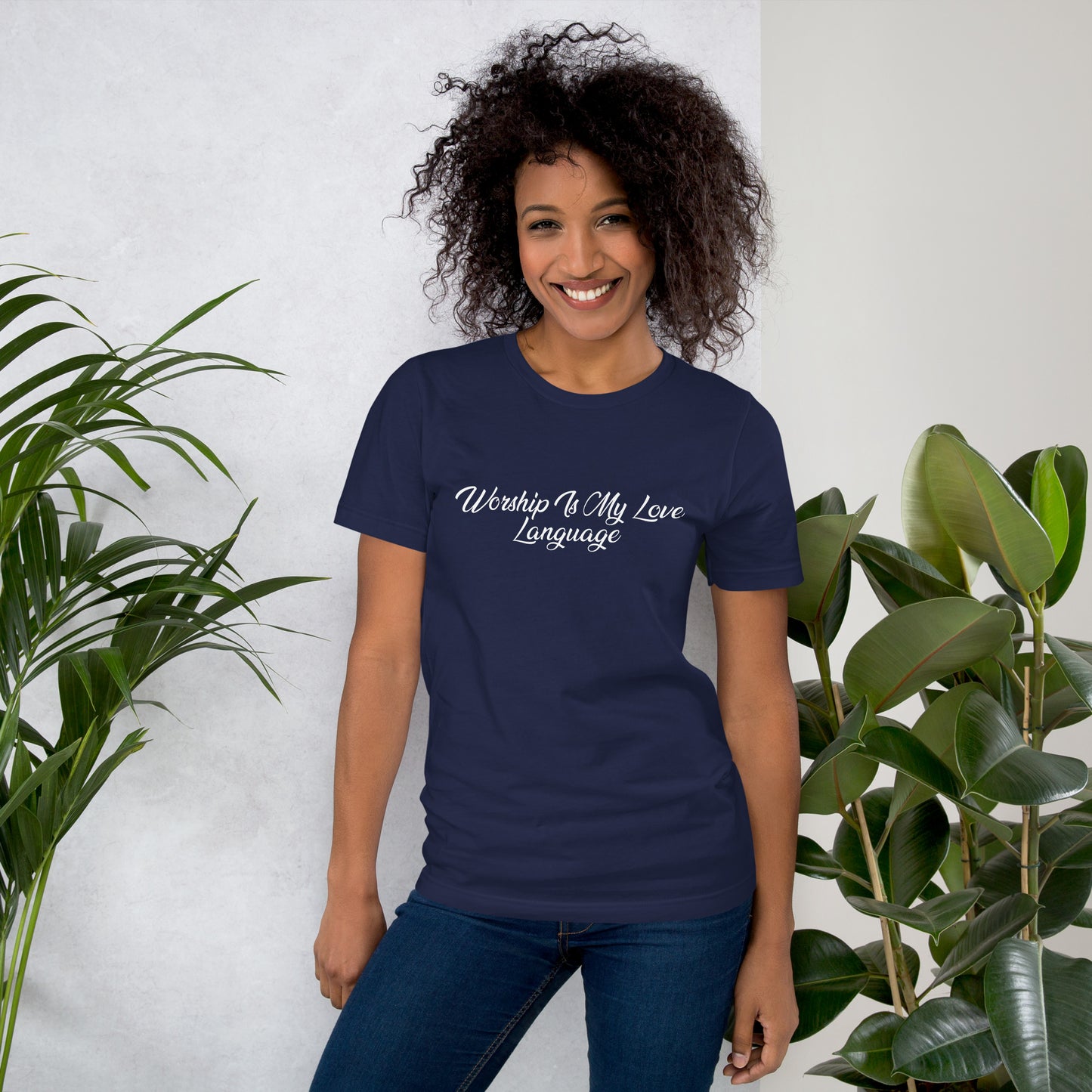 Worship Is My Love Language T-Shirt White Lettering