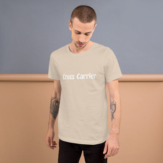 Cross Carrier T-Shirt White Lettering