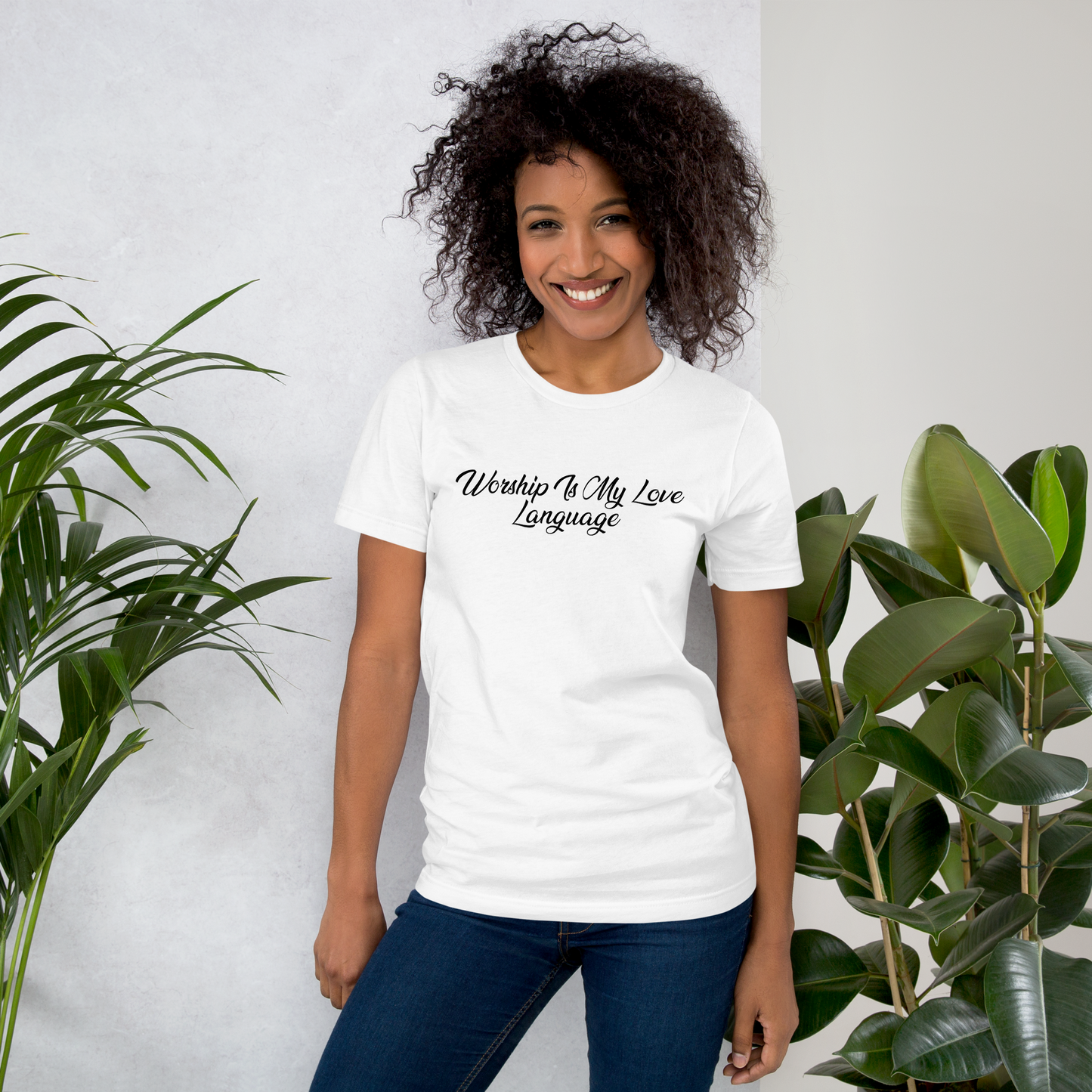 Worship Is My Love Language T-Shirt Black Lettering